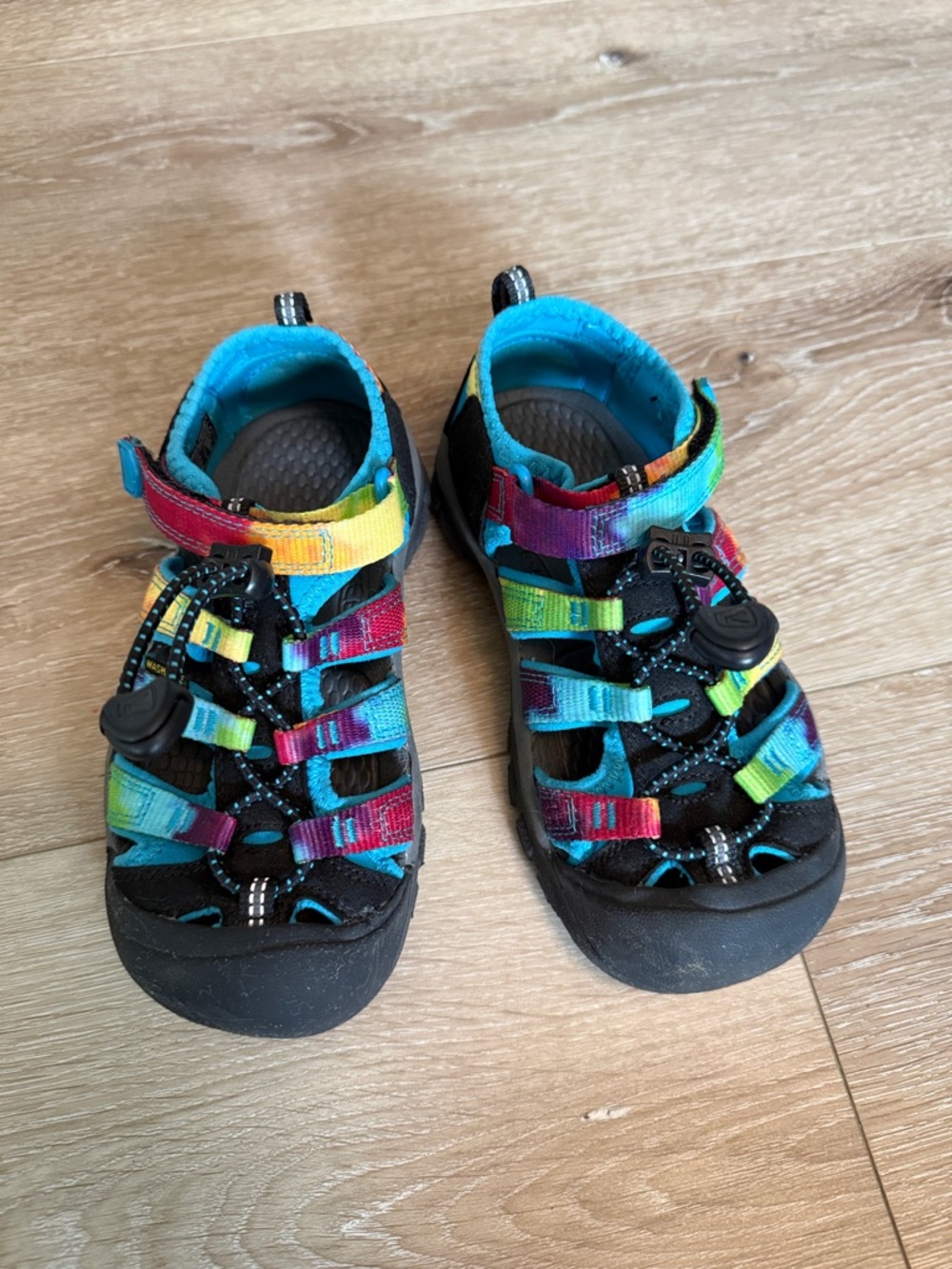 Keen Kids Multicolor Rainbow Sport Sandals - Black Trim Size 13